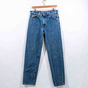 Levis 550 Relaxed Fit Orange Tab Jeans 33 x 34 VTG 90s Grunge Skate Streetwear